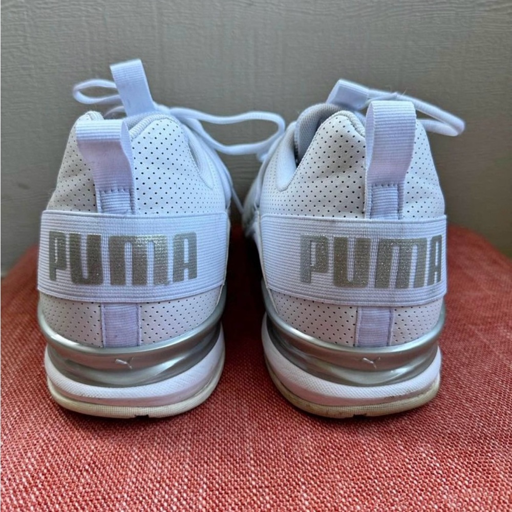 Men's PUMA Axelion Training Shoes, Whitel Silver